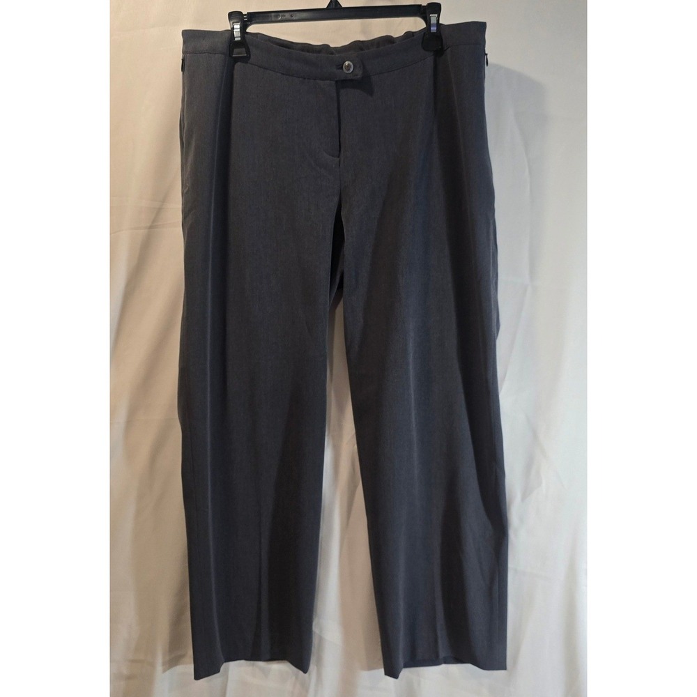 Lauren Ralph Lauren Gray Flat Front Zipper Fly Dress Pants Size‎ 16